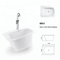 Factory Direct Low Price Small Acrylic Plastic Bathtub Container