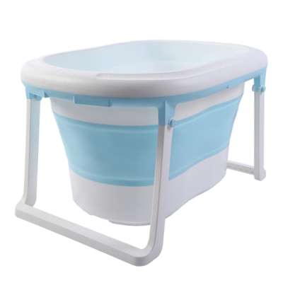 High quality big size plastic baby foldable bathtub